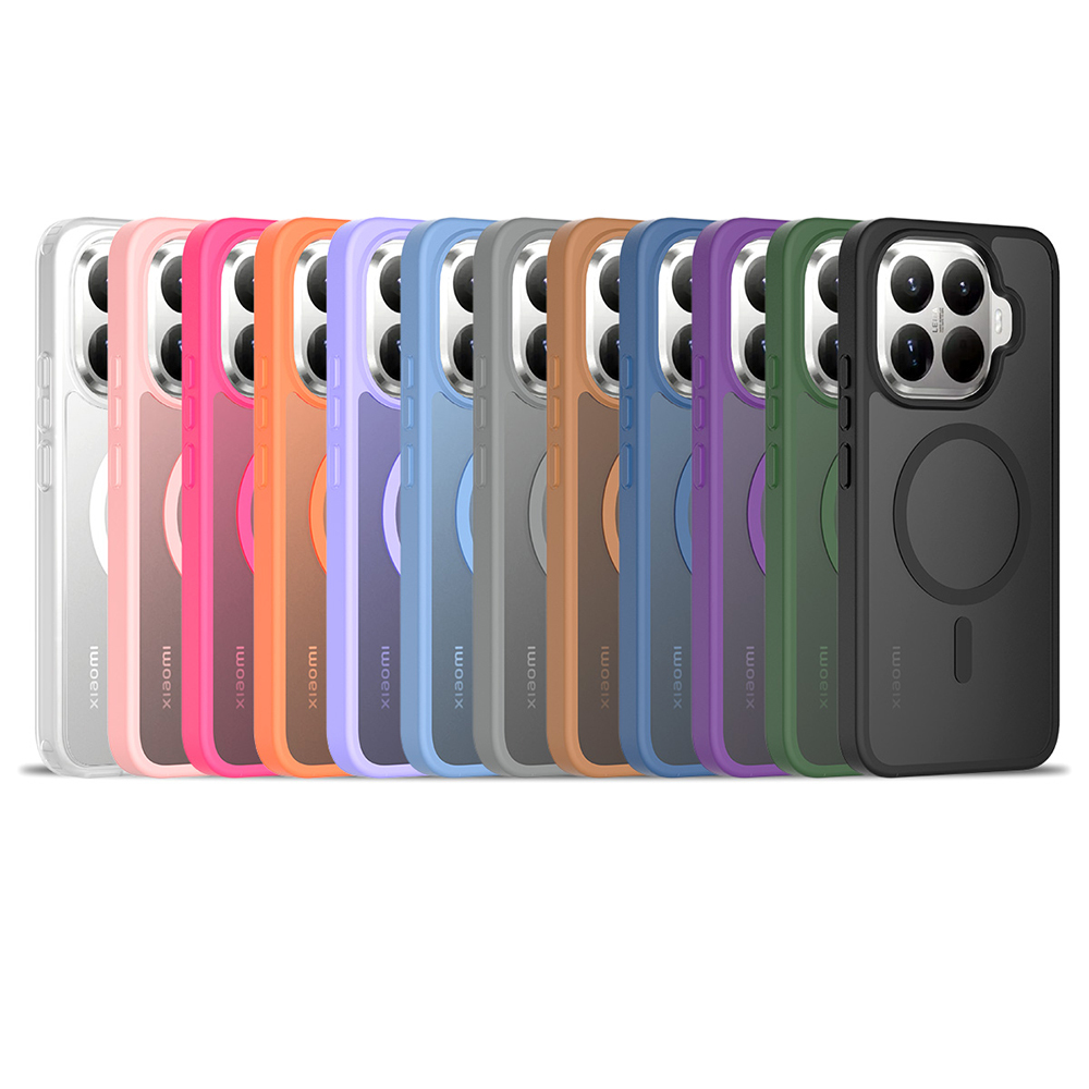 Xiaomi 15T Pro Case Hard PC Back Surface Wireless Charging Feature Zore Flet M-safe Cover - 9