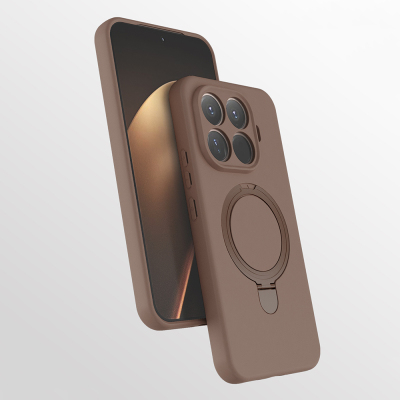 Xiaomi 15T Pro Case M-safe Charging Stand Zore Samara Cover Desert Gold