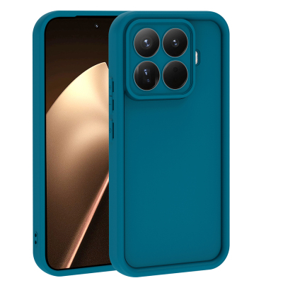 Xiaomi 15T Pro Case with Camera Protector Zore Ananas Design Cover Dark Green