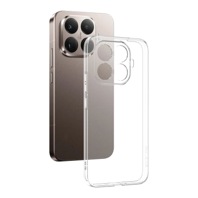 Xiaomi 15T Pro Case Zore Super Silicone Cover Şeffaf