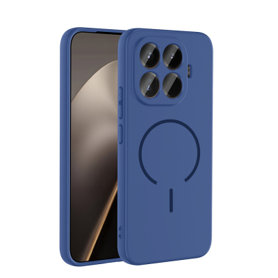 Xiaomi 15T Pro Kılıf M-safe Şarj Özellikli Zore Meta Kapak Lacivert