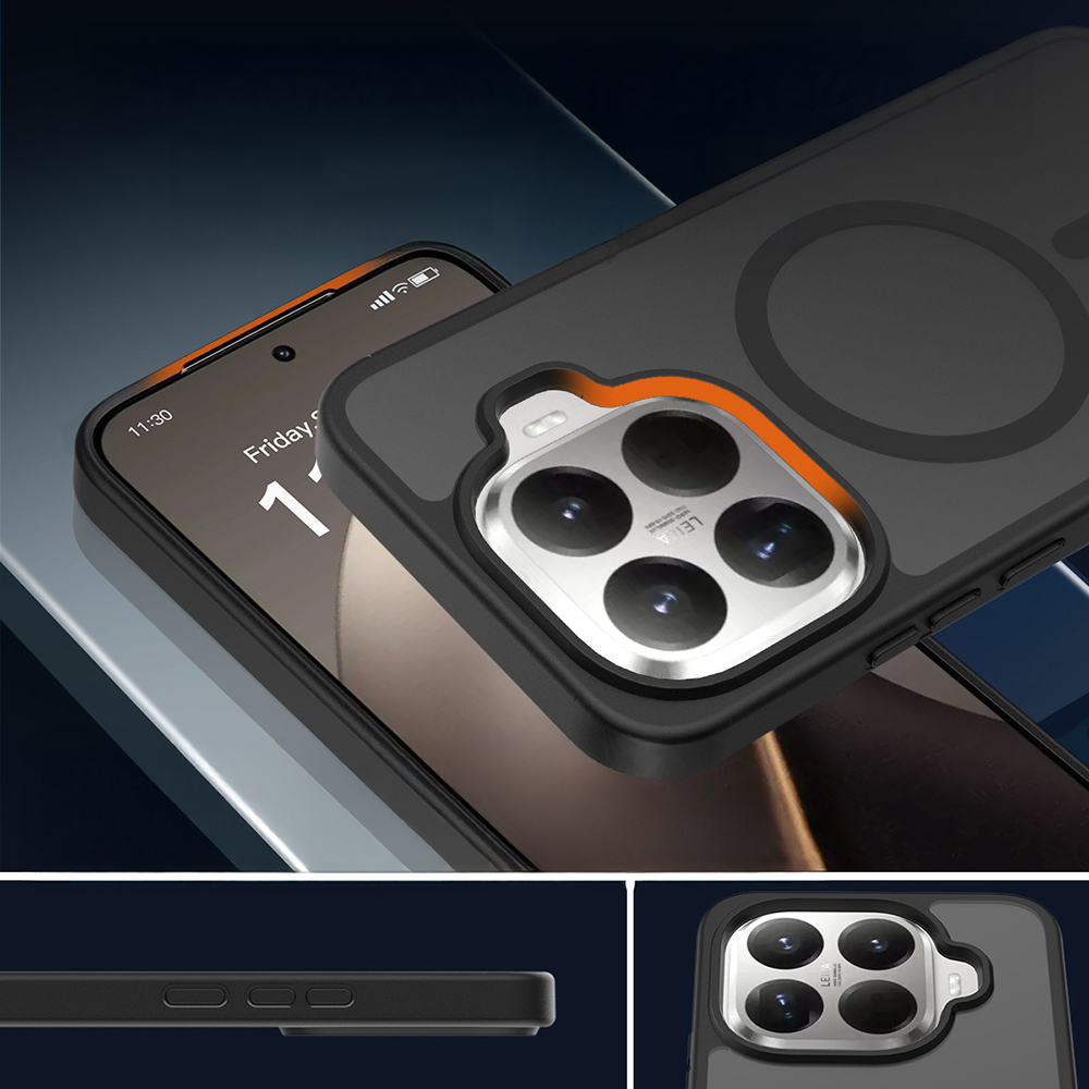 Xiaomi 15T Pro Kılıf Sert PC Arka Yüzey Wireless Şarj Özellikli Zore Flet M-safe Kapak - 5