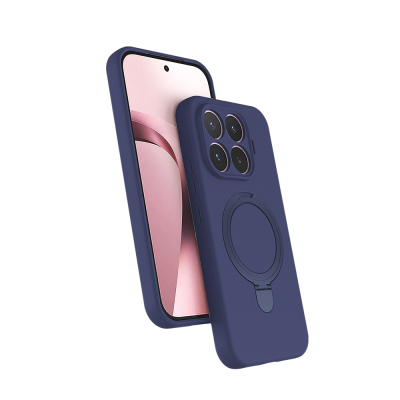 Xiaomi 17T Case M-safe Charging Stand Zore Samara Cover Navy blue
