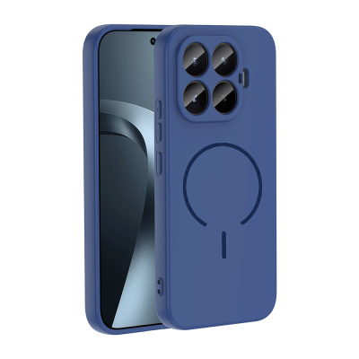 Xiaomi 17T Case with M-safe Charging Feature Zore Meta Cover Navy blue