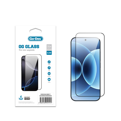 Xiaomi 17T Go Des OG Glass Antistatik Temperli Cam Ekran Koruyucu Şeffaf