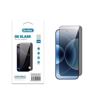 Xiaomi 17T Go Des OG Glass Privacy Antistatic Tempered Glass Screen Protector Black