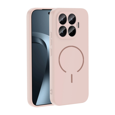 Xiaomi 17T Kılıf M-safe Şarj Özellikli Zore Meta Kapak Rose Pembe