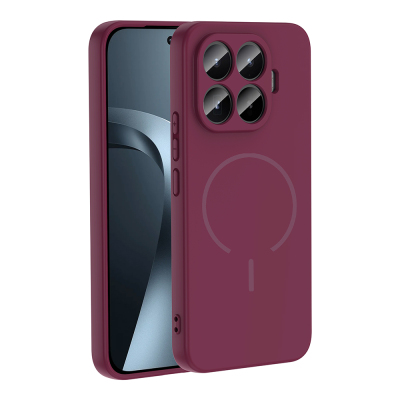Xiaomi 17T Pro Case with M-safe Charging Feature Zore Meta Cover Plum