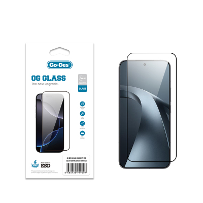 Xiaomi 17T Pro Go Des OG Glass Antistatik Temperli Cam Ekran Koruyucu Şeffaf