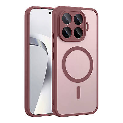 Xiaomi 17T Pro Kılıf M-safe Şarj Özellikli Zore Babet Kapak Koyu Mor