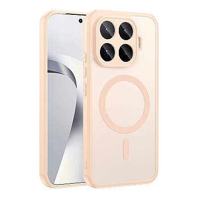 Xiaomi 17T Pro Kılıf M-safe Şarj Özellikli Zore Babet Kapak Pembe