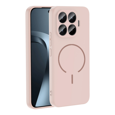 Xiaomi 17T Pro Kılıf M-safe Şarj Özellikli Zore Meta Kapak Rose Pembe