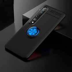 Xiaomi Mi 10 Case Zore Ravel Silicon Cover Black-Blue