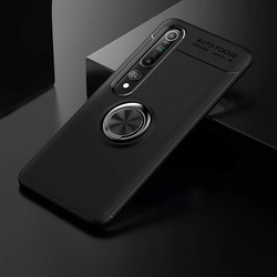 Xiaomi Mi 10 Kılıf Zore Ravel Silikon Kapak Siyah