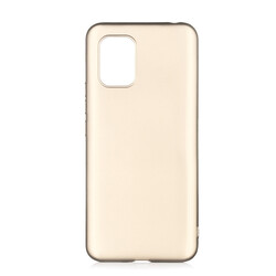 Xiaomi Mi 10 Lite Case Zore Premier Silicon Cover Gold