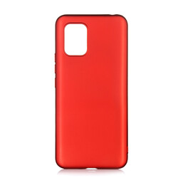 Xiaomi Mi 10 Lite Kılıf Zore Premier Silikon Kapak Kırmızı