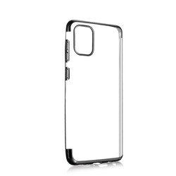 Xiaomi Mi 10 Lite Case Zore Dört Köşeli Lazer Silicon Cover Black