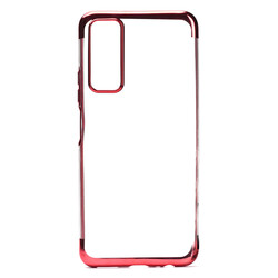 Xiaomi Mi 10T 5G Case Zore Dört Köşeli Lazer Silicon Cover Red