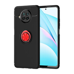 Xiaomi Mi 10T Lite 5G Case Zore Ravel Silicon Cover Black-Red