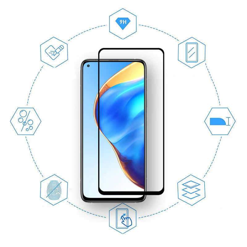 Xiaomi Mi 10T Pro 5G Zore Kenarları Kırılmaya Dayanıklı Cam Ekran Koruyucu - 3
