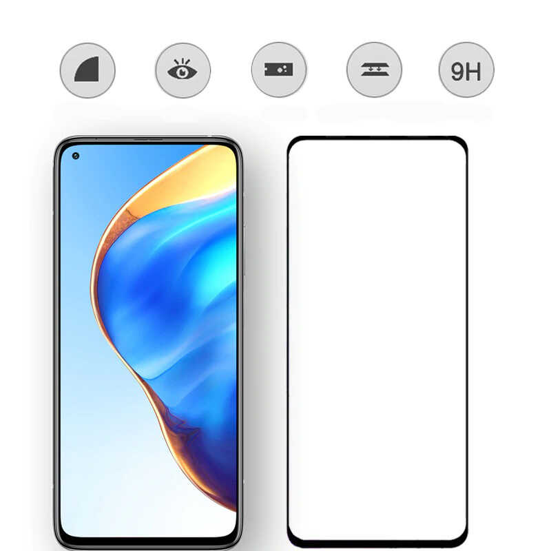 Xiaomi Mi 10T Pro 5G Zore Kenarları Kırılmaya Dayanıklı Cam Ekran Koruyucu - 4