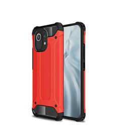 Xiaomi Mi 11 Case Zore Crash Silicon Cover Red