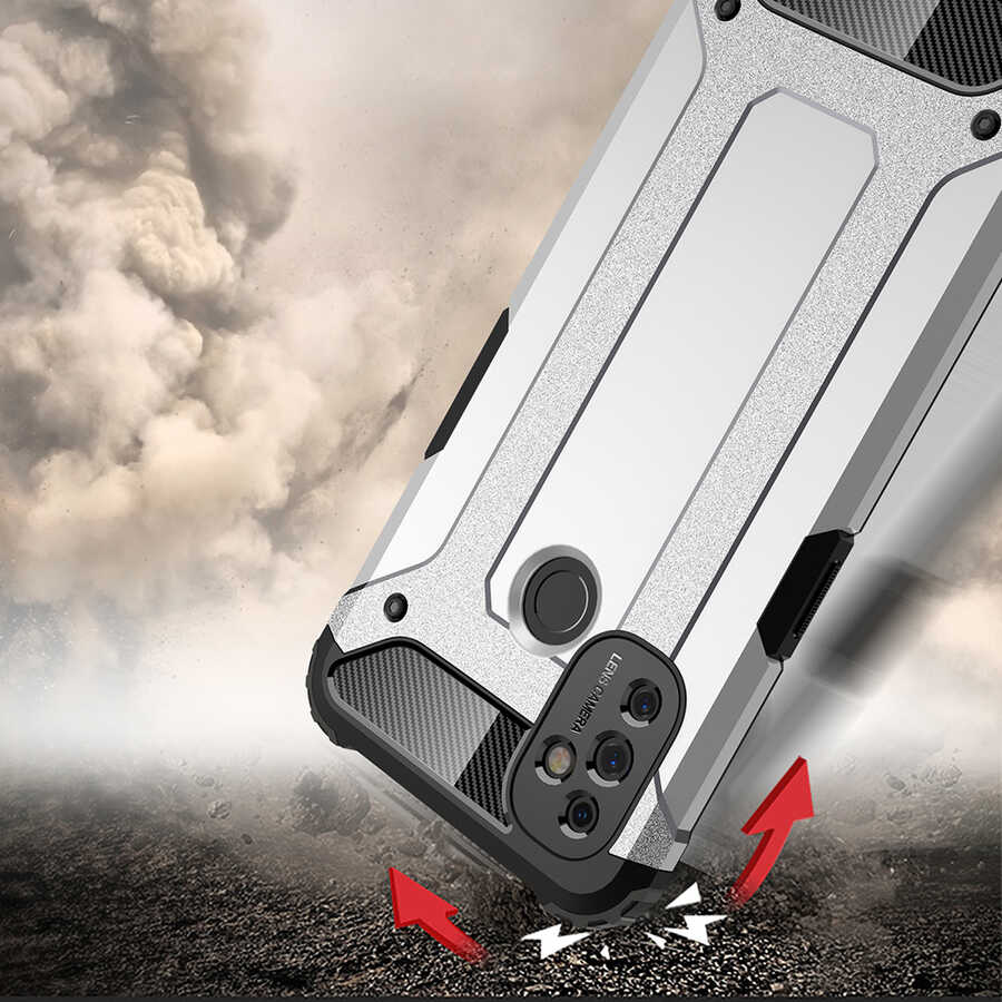 One Plus Nord N100 Kılıf Zore Crash Silikon Kapak - 13