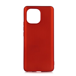 Xiaomi Mi 11 Kılıf Zore Premier Silikon Kapak Kırmızı