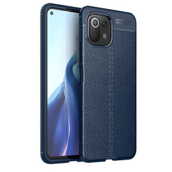 Xiaomi Mi 11 Lite Case Zore Niss Silicon Cover Navy blue