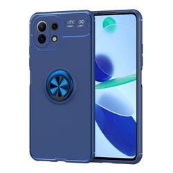 Xiaomi Mi 11 Lite Case Zore Ravel Silicon Cover Blue