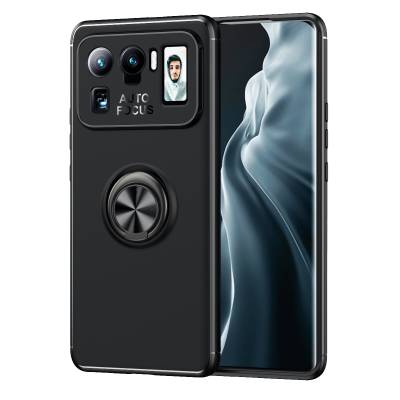 Xiaomi Mi 11 Ultra Case Zore Ravel Silicon Cover Black