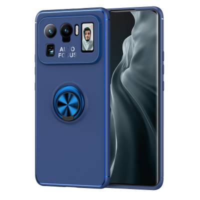Xiaomi Mi 11 Ultra Case Zore Ravel Silicon Cover Blue