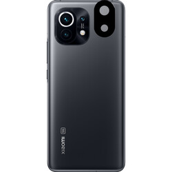 Xiaomi Mi 11 Zore 3D Kamera Camı Siyah