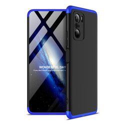 Xiaomi Mi 11İ Case Zore Ays Cover Black-Blue