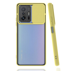 Xiaomi Mi 11T 5G Case Zore Lensi Cover Yellow