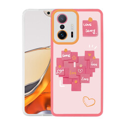 Xiaomi Mi 11T 5G Case Zore M-Fit Patterned Cover Love Story No2