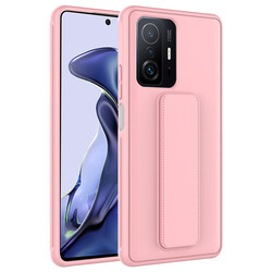 Xiaomi Mi 11T 5G Case Zore Qstand Cover Pink