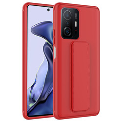 Xiaomi Mi 11T 5G Case Zore Qstand Cover Red