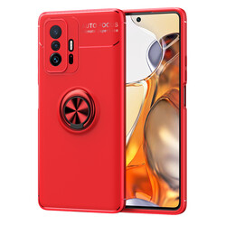 Xiaomi Mi 11T 5G Kılıf Zore Ravel Silikon Kapak Kırmızı