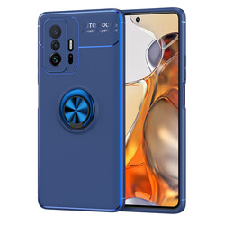 Xiaomi Mi 11T 5G Kılıf Zore Ravel Silikon Kapak Mavi