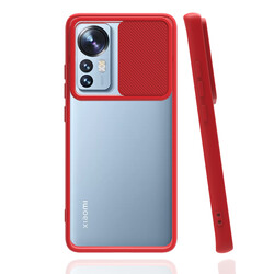 Xiaomi Mi 12 Case Zore Lensi Cover Red