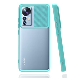 Xiaomi Mi 12 Case Zore Lensi Cover Turquoise