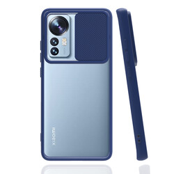 Xiaomi Mi 12 Case Zore Lensi Cover Navy blue