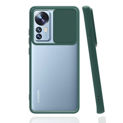 Xiaomi Mi 12 Case Zore Lensi Cover Dark Green
