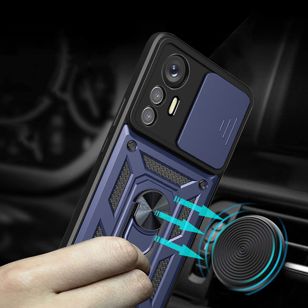 Xiaomi Mi 12 Lite Case Magnetic Stand Camera Protection Zore Surgulu Vega Cover - 10