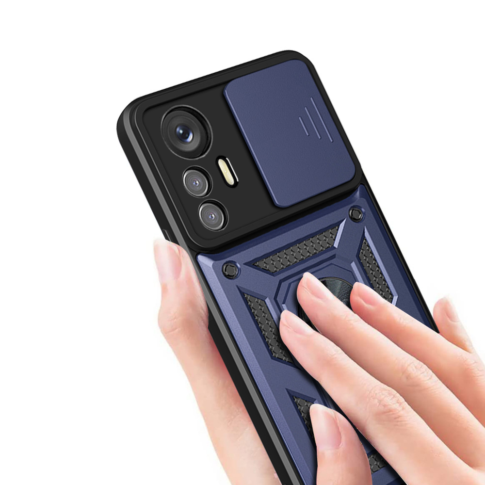 Xiaomi Mi 12 Lite Case Magnetic Stand Camera Protection Zore Surgulu Vega Cover - 6