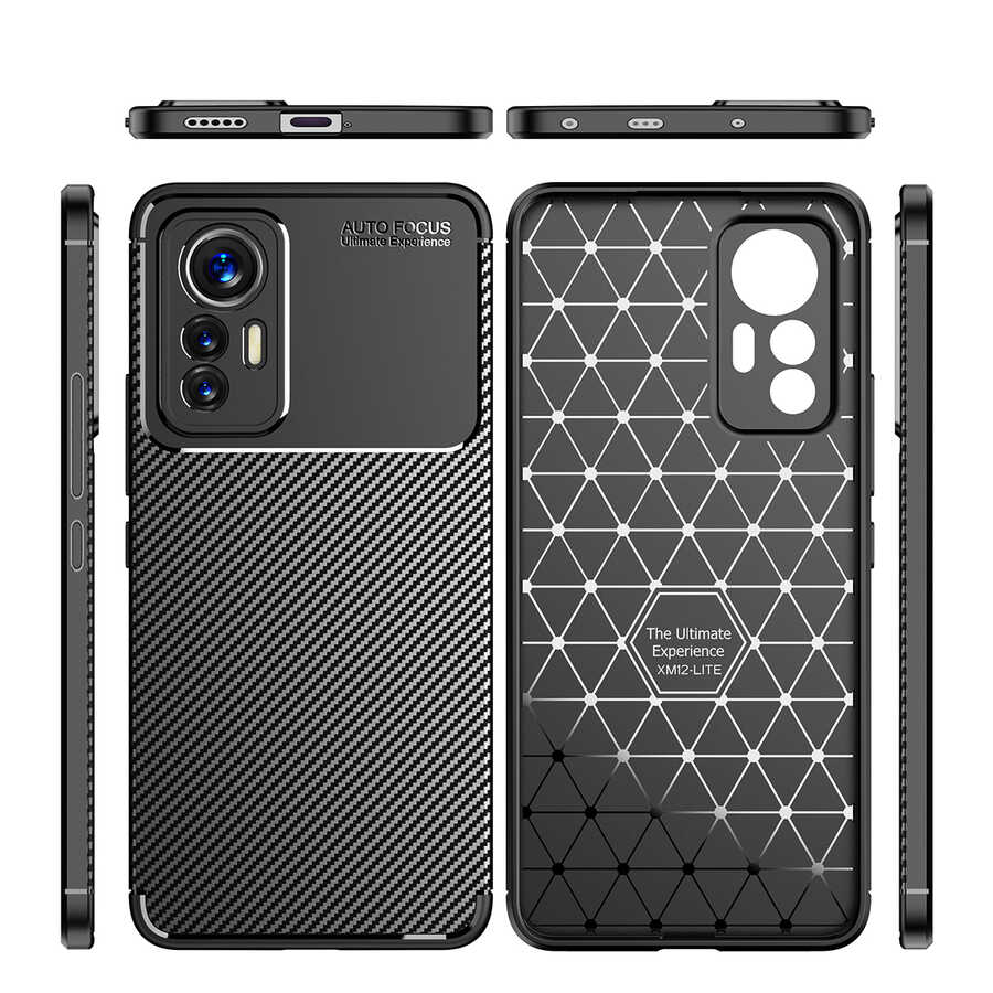 Xiaomi Mi 12 Lite Case Zore Negro Silicon Cover - 10