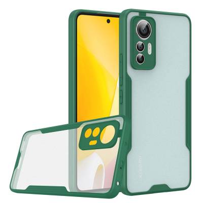 Xiaomi Mi 12 Lite Case Zore Parfe Cover Dark Green
