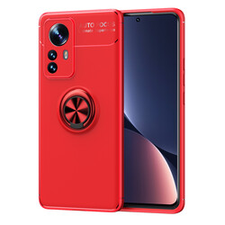Xiaomi Mi 12 Pro Kılıf Zore Ravel Silikon Kapak Kırmızı