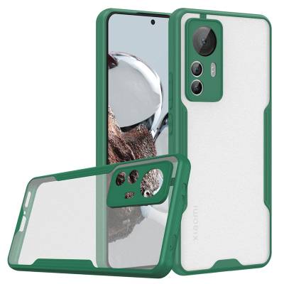 Xiaomi Mi 12T Case Zore Parfe Cover Dark Green